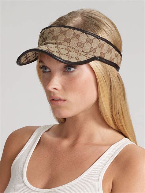 gucci face visor|authentic gucci visor.